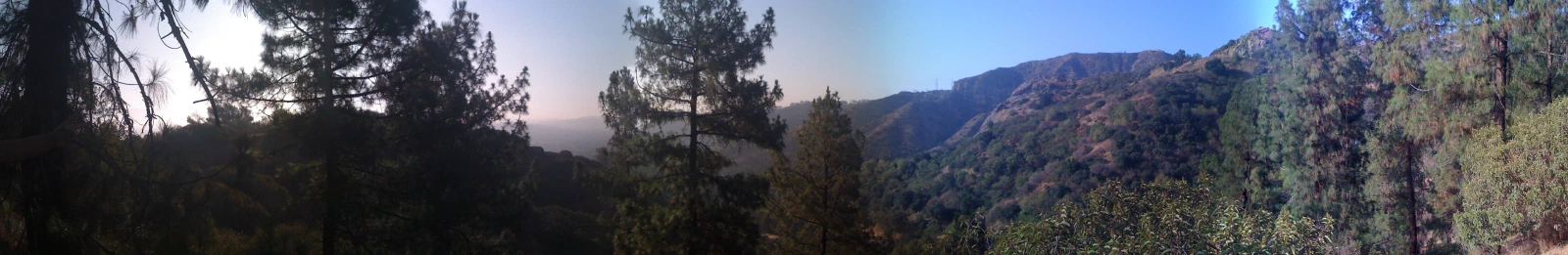 Panorama from the Griffith Park hike, August 2009